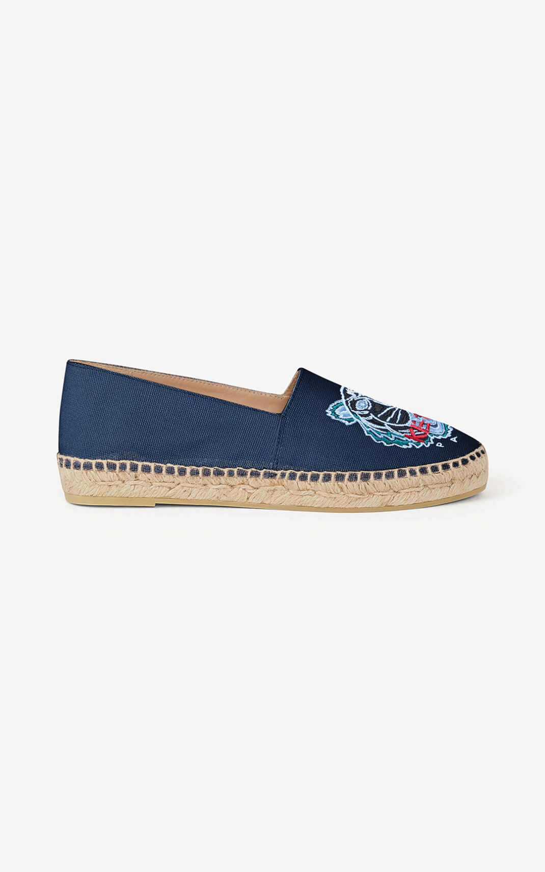 Alpargatas Kenzo Tiger Lona Feminino - Azul Marinho Azuis | 327XLJYSE